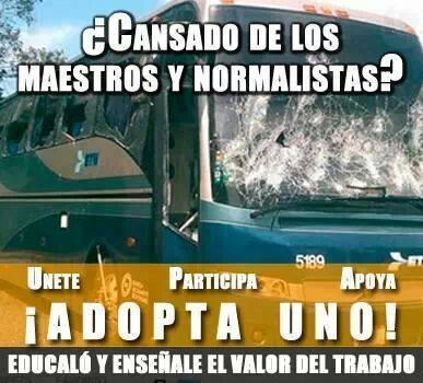 meme normalistas bus atacado