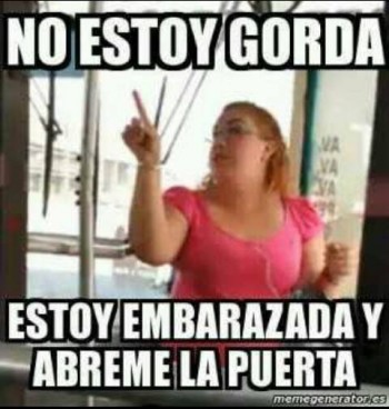 meme video gorda embarazada camión