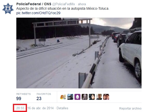 mexico toluca autopista ultimo reporte federal