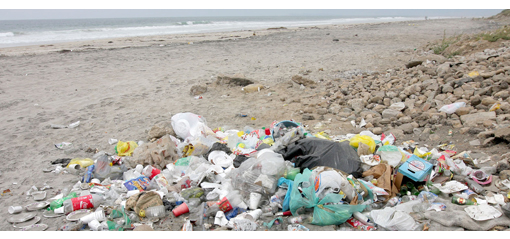 playa contaminada