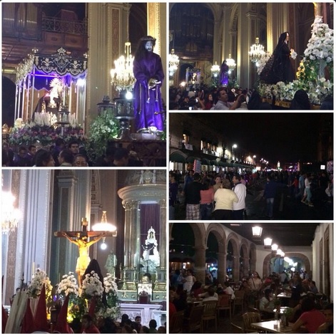 semana santa procesión del silencio collage