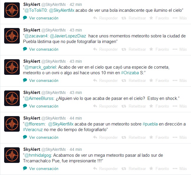 tuits meteorito en Puebla 4