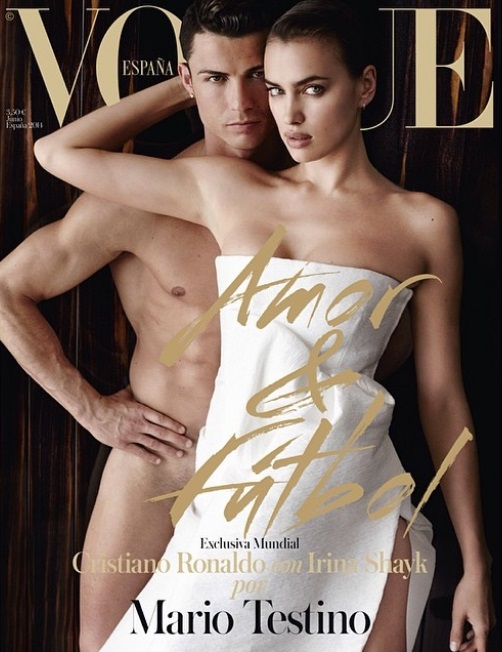 Cristiano Ronaldo e Irina portada Vogue