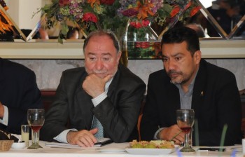 Embajador de Rusia y Roberto Monroy