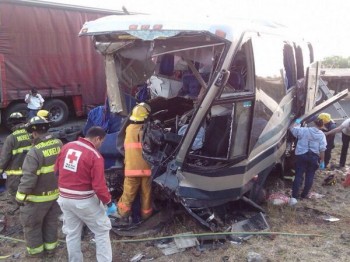 accidente carretera autobus ETN