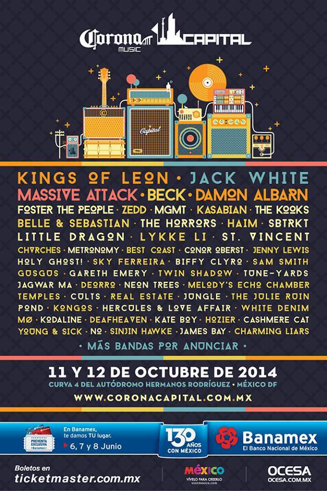 cartel oficial Corona Capital 2014