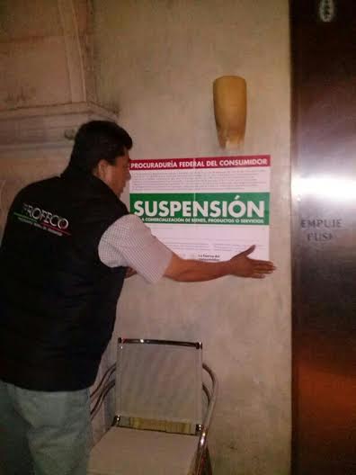clausura bar Morelia sello de suspensión por Profeco