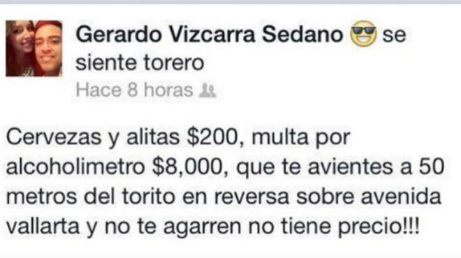 funcionario presume burlar el torito
