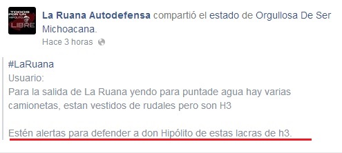 hipólito mora en peligro h3