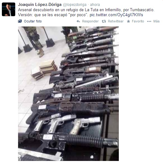 la tuta arsenal decomisado lópez doriga