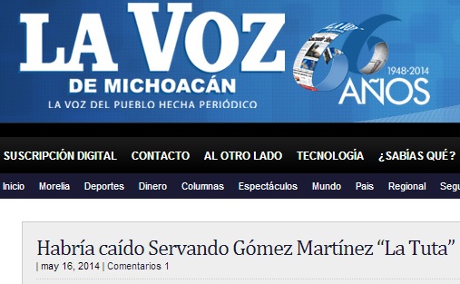 la tuta detenido la voz