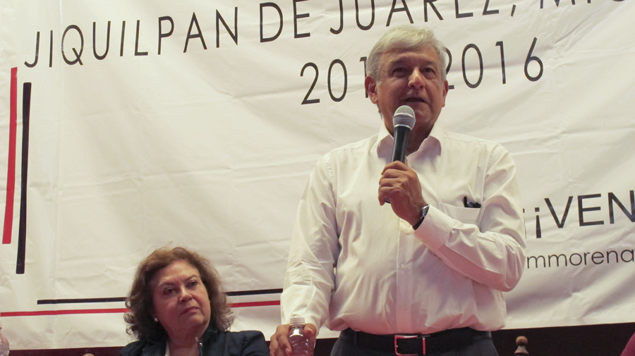 lópez obrador candidata a goebrnadora  maria de la luz nuñez