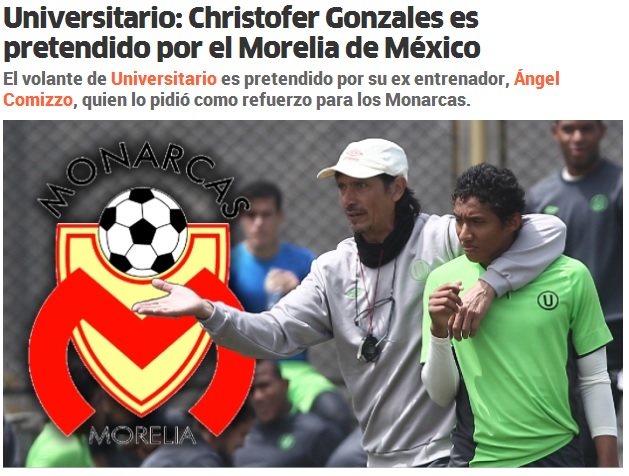 monarcas morelia refuerzo peruano comizzo