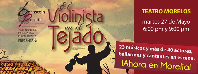 morelia violinista en el tejado cártel