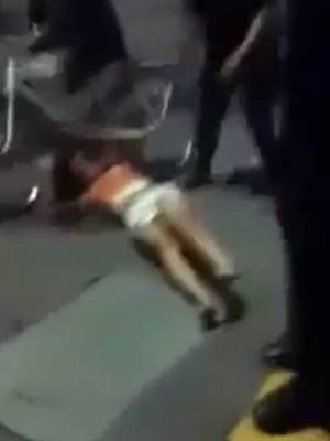 polis de aguascalientes golpean brutalmente a mujer