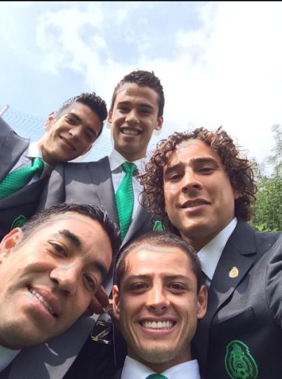 selfies selección mexicana
