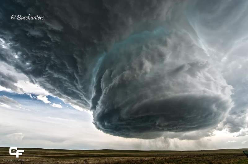 tormenta en rotación en Wyoming