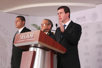Alfredo Castillo rueda de prensa SEGOB