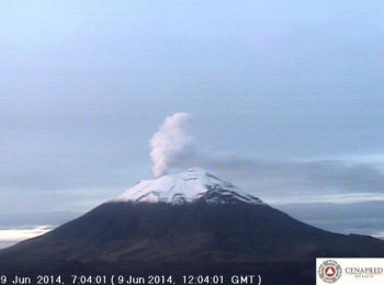 CENAPRED reporta 36 minutos de sismo leve en el Popocatepetl