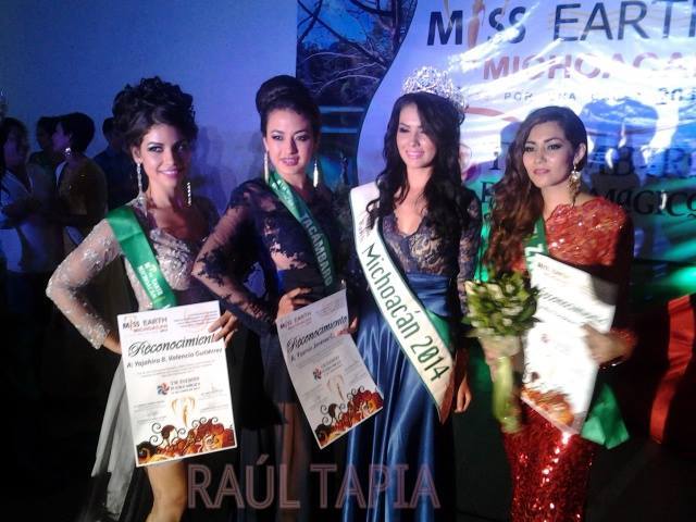 Cristina Cortéz Miss Earth Michoacán 2014 coronación