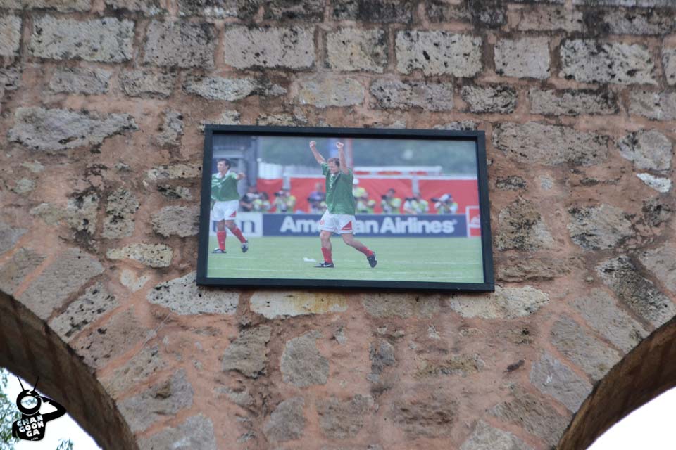 Luis García Exposición Mundialista en Acueducto Morelia