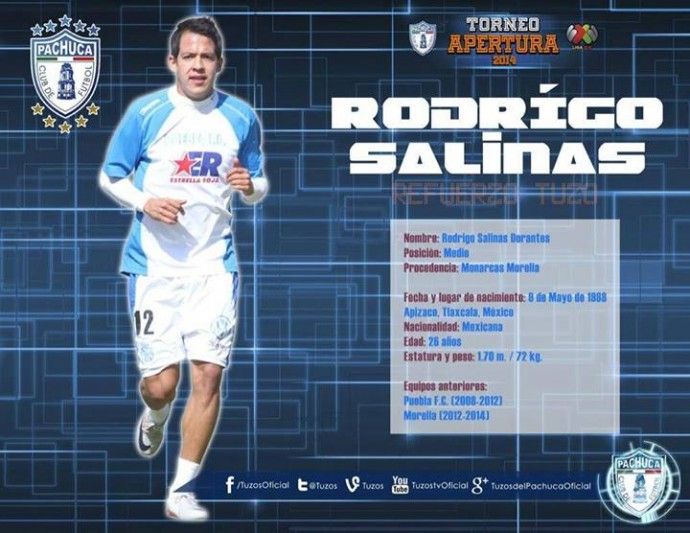 Rodrigo Salinas al Pachuca