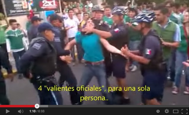 agresión de policías a joven de Aguascalientes