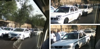 bloqueo taxis en Casa de Gobierno Morelia 2
