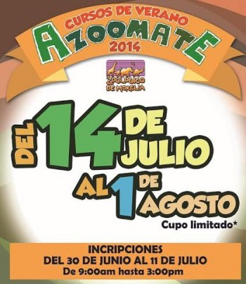 curso de verano del Zoológico de Morelia