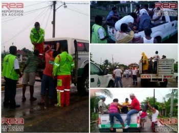 evacuaciones en Chiapas por lluvias