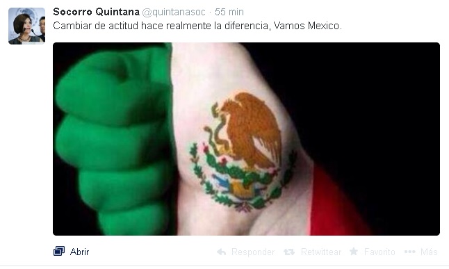 felicitaciones selección mexicana socorro quintana