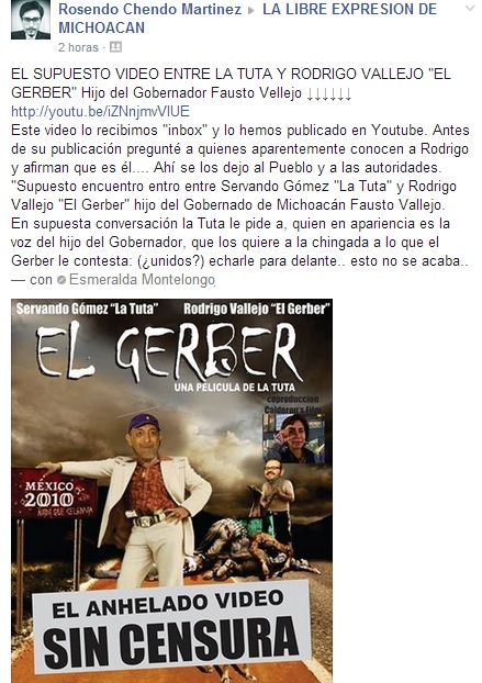 la tuta rodrigo vallejo el gerber fb chendo video