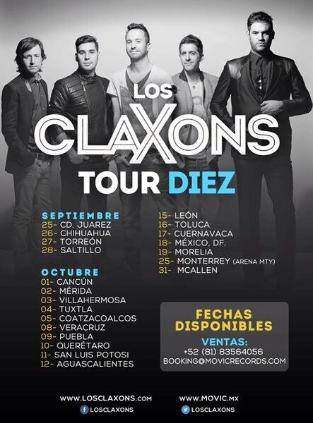 los claxons tour diez morelia