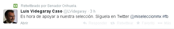 luis videgaray apoyo selección mexicana reto tw brasil