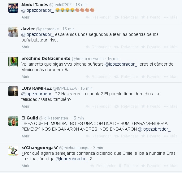 lópez obrador chile brasil mexico vs holanda tuits