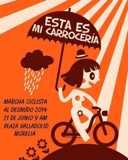 marcha ciclista desnudos morelia