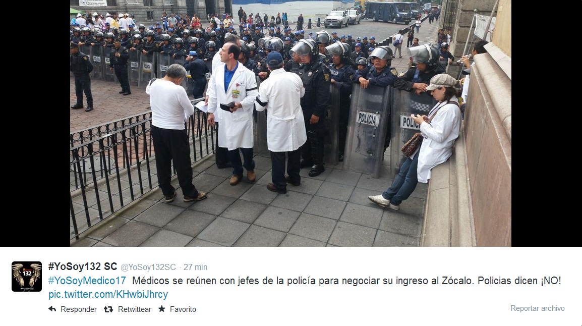 marcha médicos #YoSoy17 en México