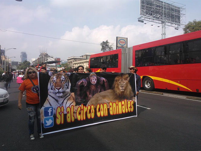 marcha sí al circo con animales