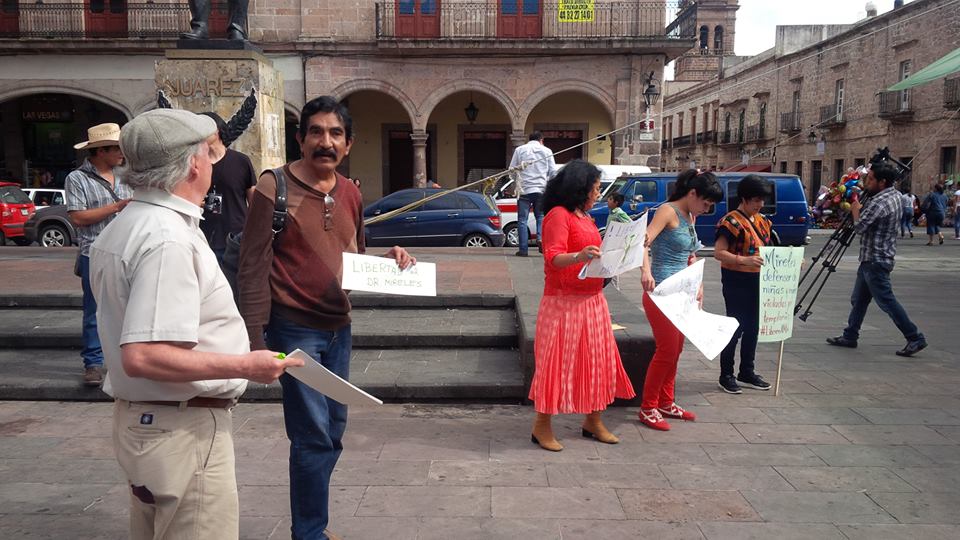 mireles detenido manifestación morelia 4