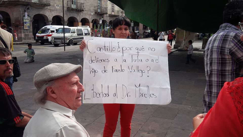 mireles detenido manifestación morelia