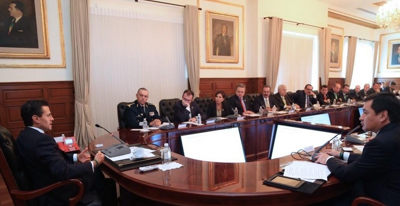 peña nieto festejo triunfo mexico reunión gabinete