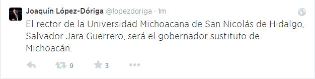 salvador jara gobernador de michoacán