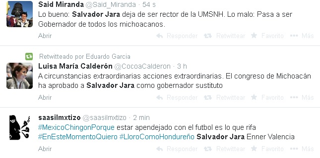 salvador jara gobernador tuits