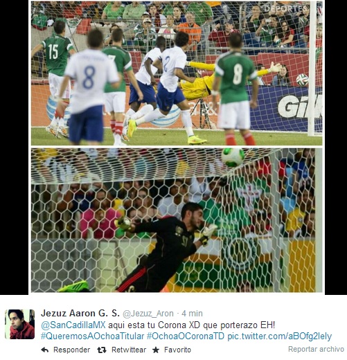 selección mexicana ochoa o corona comparación