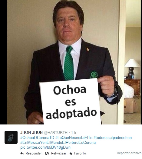 selección mexicana ochoa o corona es adoptado memo