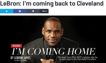 LeBron James regresa a los Cavaliers