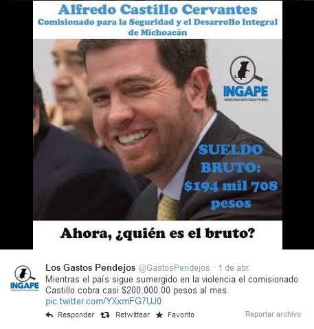 comisionado castillo meme sueldo