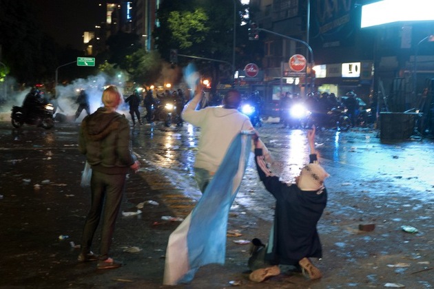 disturbios Argentina final Mundial contra Alemania