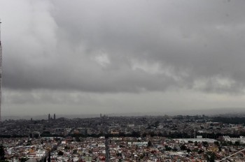 lluvia Morelia vista nublado panorámica