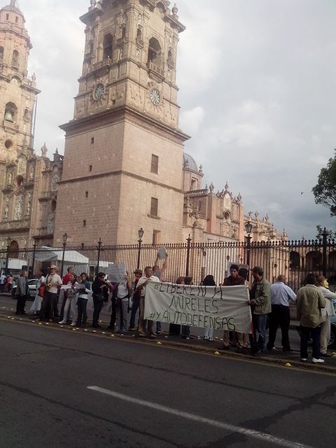 mireles manifestación morelia 5 julio 2